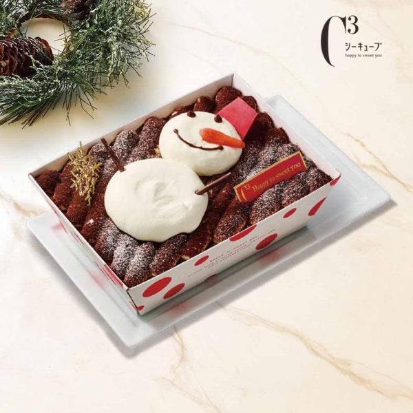 【シーキューブ】雪だるまのクリスマスティラミス 商品サムネイル
